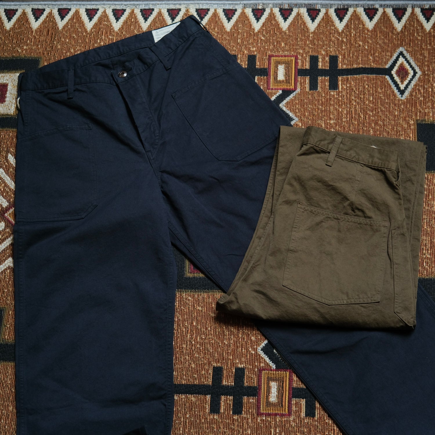 FULL COUNT Old Japanese Twill USN Trousers