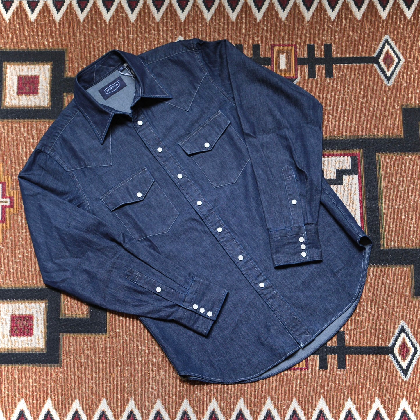 HAND ROOM Denim Western Shirt