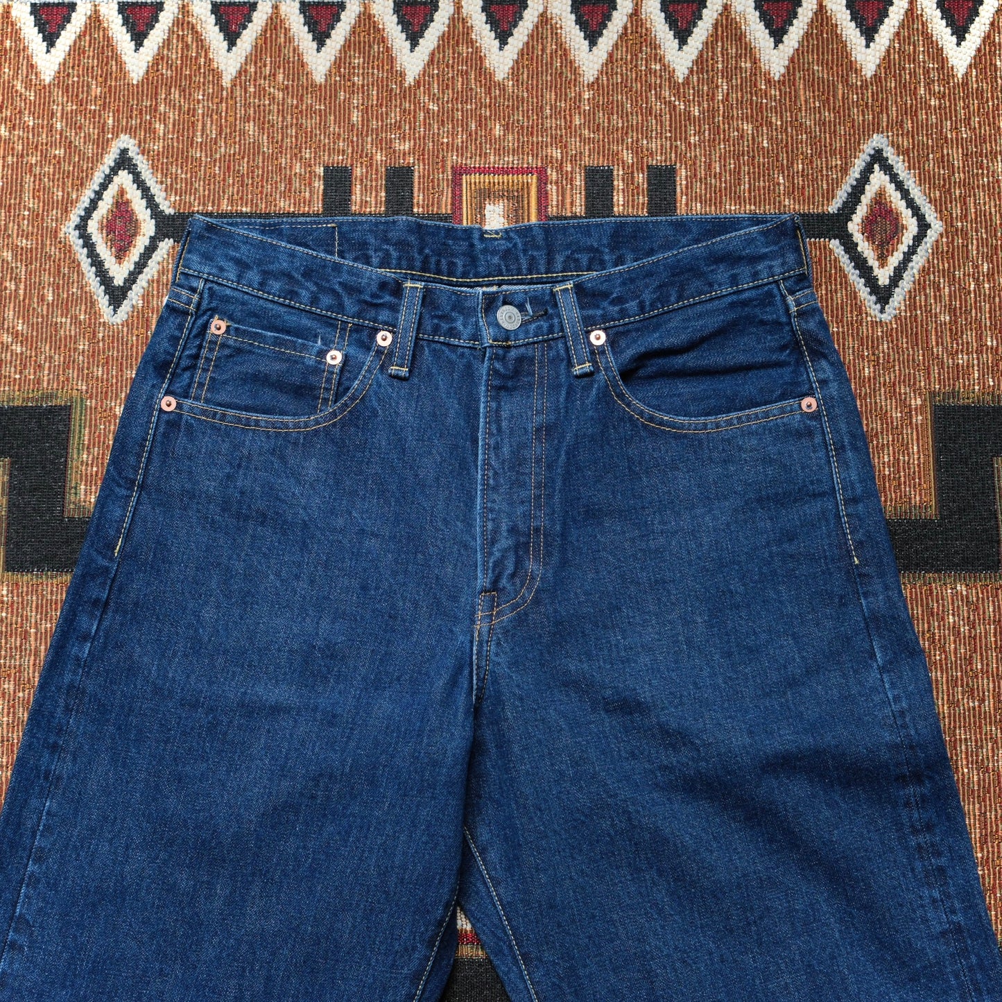 HAND ROOM Wide Fit 5 Pockets Jeans (Bio Fade)