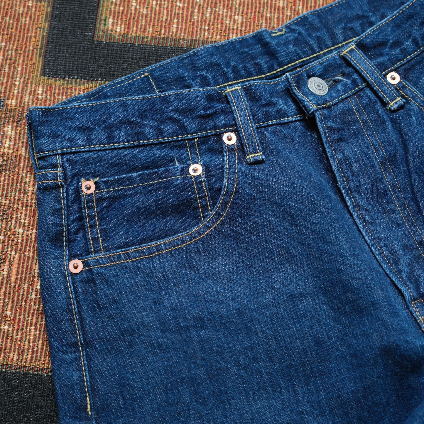 HAND ROOM Wide Fit 5 Pockets Jeans (Bio Fade)